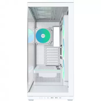 MONTECH TG3 PC-ház, edzett üveg x2, fehér