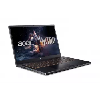 Acer Nitro V 15 AI játék laptop - Ryzen 7 7445HS, 16GB DDR5, 2TB+2TB NVMe SSD, 15,6 inch FHD 144Hz, RTX 3050, Windows 11 Home, Obsidian Black