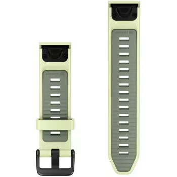 Garmin QuickFit 20 mm Silicone Watch Band, Lemon/Willow Green, 010-14506-01
