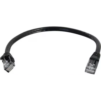 C2G 0,3m Cat6 Snagless UTP patch kábel, fekete 83404