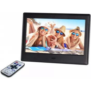 SENCOR SDF 782BK 7 inch digitális képkeret videó- és zenelejátszással, fekete