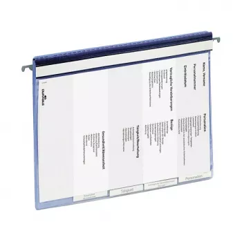 DURABLE Personal File with Hanging Rail A4 Blue 255406