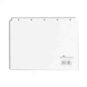 DURABLE vezetőregiszter A5 5/5 részes A-Z dombornyomott PP 1 db 365002