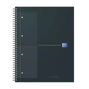 Oxford International Collegeblock jegyzetfüzet, DIN A4+, kockás, keménytáblás, spirálkötésű, 80 lap, SCRIBZEE-kompatibilis 400191148