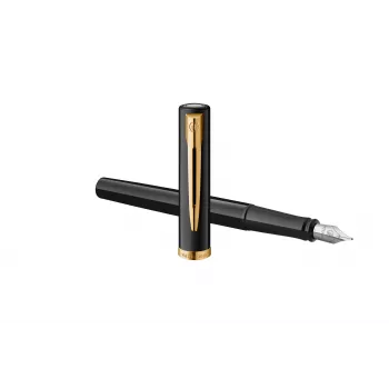 Waterman Allure Impression töltőtoll, fekete arany díszítéssel, közepes tollhegy 2225500