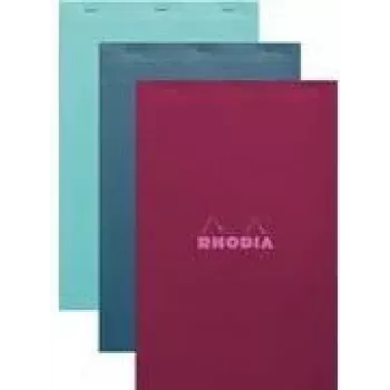 Rhodia No. 19 A4+ kockás jegyzettömb, különböző színek, 5 darabos csomag 19100C