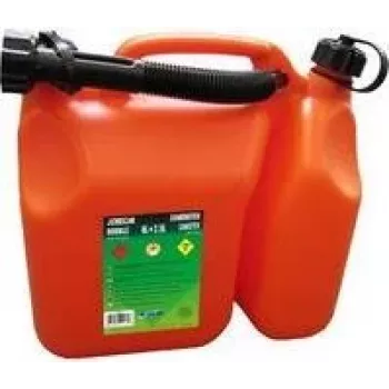 EDA kombinált üzemanyag- és olajkanna 6 l + 2,5 l kétkamrás piros/fekete 010169 O SX6
