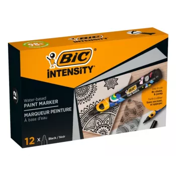 BIC Intensity permanent marker, kerek hegy, fekete, 1,5-2,3 mm, 1 darab (5274771)