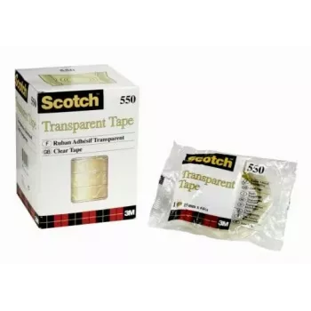 3M Scotch 550 átlátszó ragasztószalag, 15 mm x 66 m, 10 tekercs (5501566)