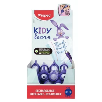 Maped KIDY Learn törölhető rollertoll nyúl 0,7 mm kék, 12 darabos display 229601