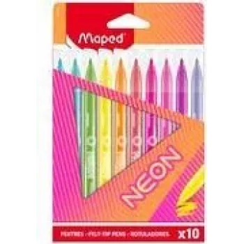 Maped Neon filctollak, 10 darabos csomag, 2,8 mm kerek hegy, kartondoboz 845419