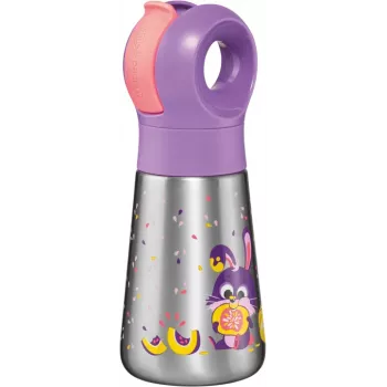 Maped PICNIK nyuszi hőszigetelt ivópalack, 350 ml, rozsdamentes acél, szívószállal, 873002