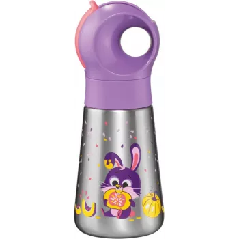 Maped PICNIK nyuszi hőszigetelt ivópalack, 350 ml, rozsdamentes acél, szívószállal, 873002