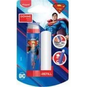 Maped Superman műanyag radír utántöltéssel, rúzs formátum forgómechanizmus, buborékcsomagolás 152033