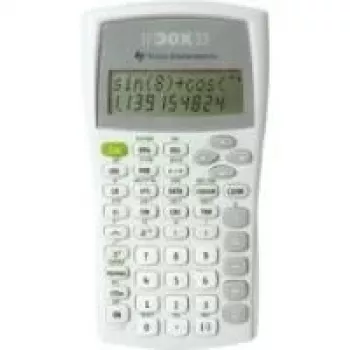 Texas Instruments TI-30X IIB tudományos számológép, 2 soros LCD, elemes működés, fekete