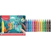Maped Jungle Fever jumbo háromszögletű zsírkréta, 12 különböző szín, állatmotívumok, kartondoboz, 1 éves kortól