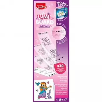 Maped Creativ Princess utántöltő csomag LUMI BOARD LED fényasztalokhoz, 20 átlátszó papírlap 907096