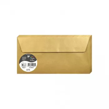Clairefontaine Pollen DL boríték, arany, 120 g/m², pH-semleges, savmentes, 110 x 220 mm, 1 darab 50085C