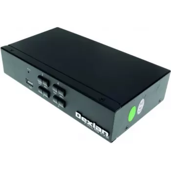 Dexlan HDMI 1.4 KVM-kapcsoló, 4K UHD, USB, 4 portos, asztali (061093)