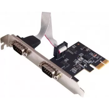 Dexlan 306588 2 portos RS232 PCI Express x1 soros adapter kártya low profile fedéllel