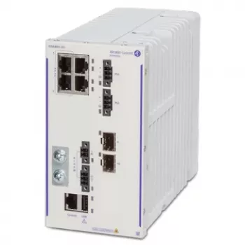 Alcatel-Lucent OmniSwitch 6465-P6 menedzselt L3 switch 4x Gigabit PoE+ és 2x SFP, 150W High PoE, DIN-sín/fali szerelés