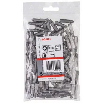 Bosch Pozidriv bit PZ3 25 mm, 100 darabos csomag 2607001565