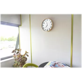 UNILUX Baltic fa falióra 300 mm barna fekete számok kvarc 400094591