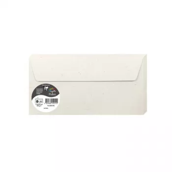 Pollen by Clairefontaine DL boríték, természetes 100% újrahasznosított papír, 120 g/m², 110 x 220 mm, 1 darab (55012C)