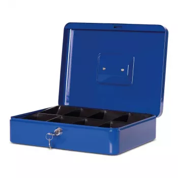 MAUL pénztárca 4-es méret kék 300x245x90 mm acél érmebetéttel és hengerzárral 56114-37