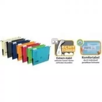 ELBA chic ULTIMATE Hanging File, DIN A4, Anthracite, Side-Closed, Canson Cardboard, Pack of 25 (85743 AZ)