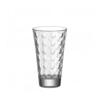 Esmeyer Leonardo OPTIC ivópohár-készlet, 300 ml, belső dombormintás dekor, kúpos, 130 mm magas, 6 darab 410-749