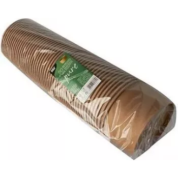 Papstar 87914 kerek kartontál, barna, egyszínű, 50 darab