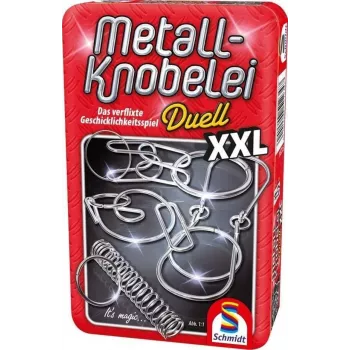 Schmidt Spiele Metal Puzzle Duell XXL – ügyességi játék puzzle utazási kiadás, 7 éves kortól