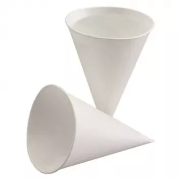 PAPSTAR cukornád-papír kúpos pohár 150 ml, fehér, 85 mm átmérő, 115 mm magasság (88619)