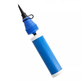 PAPSTAR dupla lökésű ballonpumpa, kék műanyag, 275 mm, 1 darab (89199)