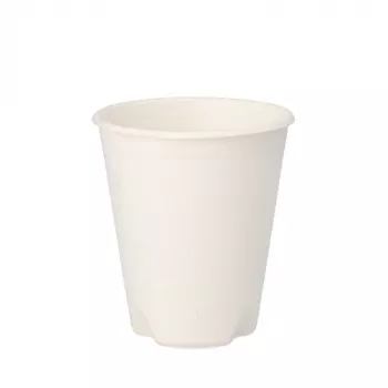PAPSTAR pure cukornád ivópohár 0,2 l, fehér, 12 darabos csomag, komposztálható és mikrohullámú sütőben használható 89853