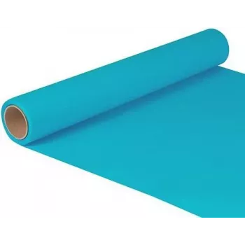 Papstar 82210 türkiz papír asztalfutó tekercs, 400 mm x 5 m, téglalap alakú