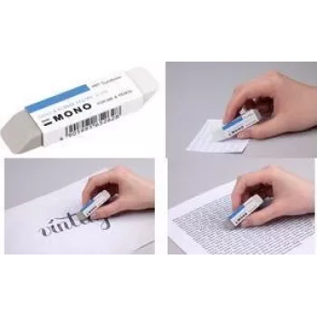 Tombow MONO Sand & Rubber kombinált radír, természetes gumi, fehér/szürke, 1 darab (ES-510B)