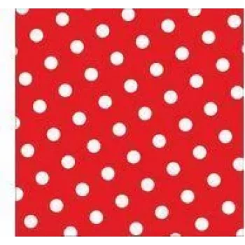 PAPSTAR Dots papírszalvéta, 330 x 330 mm, piros, 3 rétegű, 1/4 hajtás, 20 darab 82756