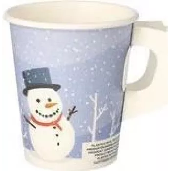 PAPSTAR 50 egyszer használatos pohár Snowtime 0,2 l (89845)