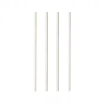 PAPSTAR pure papír szívószál, 200 mm, 6 mm, fehér, fenntartható, 250 darab (87513)