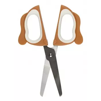 WEDO BELLO Craft Scissors, Round Tip, 130 mm, Right-Handed, Stainless Steel, Soft Grip, 1 Piece 736 004