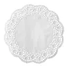 PAPSTAR kerek tortacsipke, 320 mm, fehér dombornyomott csipkepapír, 40 g/m², 1 darab (12456)