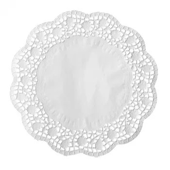 PAPSTAR kerek tortacsipke, 320 mm, fehér dombornyomott csipkepapír, 40 g/m², 1 darab (12456)