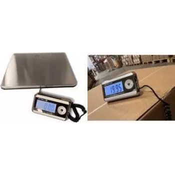 Little Balance LB 8371 Pro e-200 digitális csomagmérleg, 200 kg kapacitás, 50 g leolvashatóság, rozsdamentes acél platform, külön LCD-kijelző