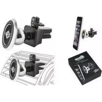 WEDO Dock-it Premium Mini mágneses autós szellőzőtartó okostelefonokhoz, fekete/ezüst 60 15054