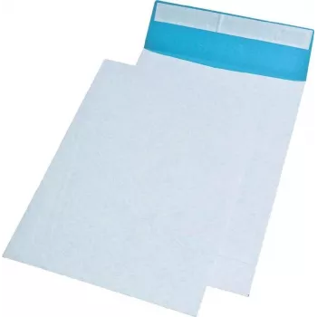MAILmedia B4 szálas erősítésű öntapadós csomagolási boríték, fehér-kék, 250 x 353 mm 391080