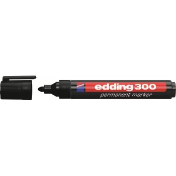 Edding 300-E4 marker készlet, 4 darab, fekete/kék/zöld/piros 4-300-4
