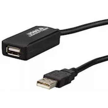 E+P CC 508/10 USB 2.0 hosszabbító kábel, 10 m, fekete 924560