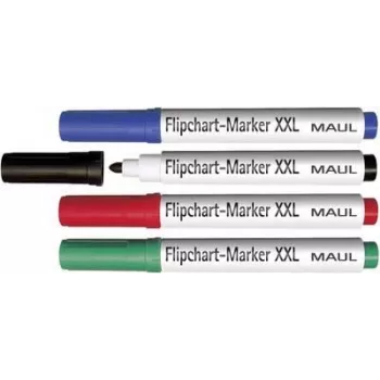 MAUL HEBEL flipchart marker XXL kerek hegyű vegyes színek (4 darabos csomag) 63839-99